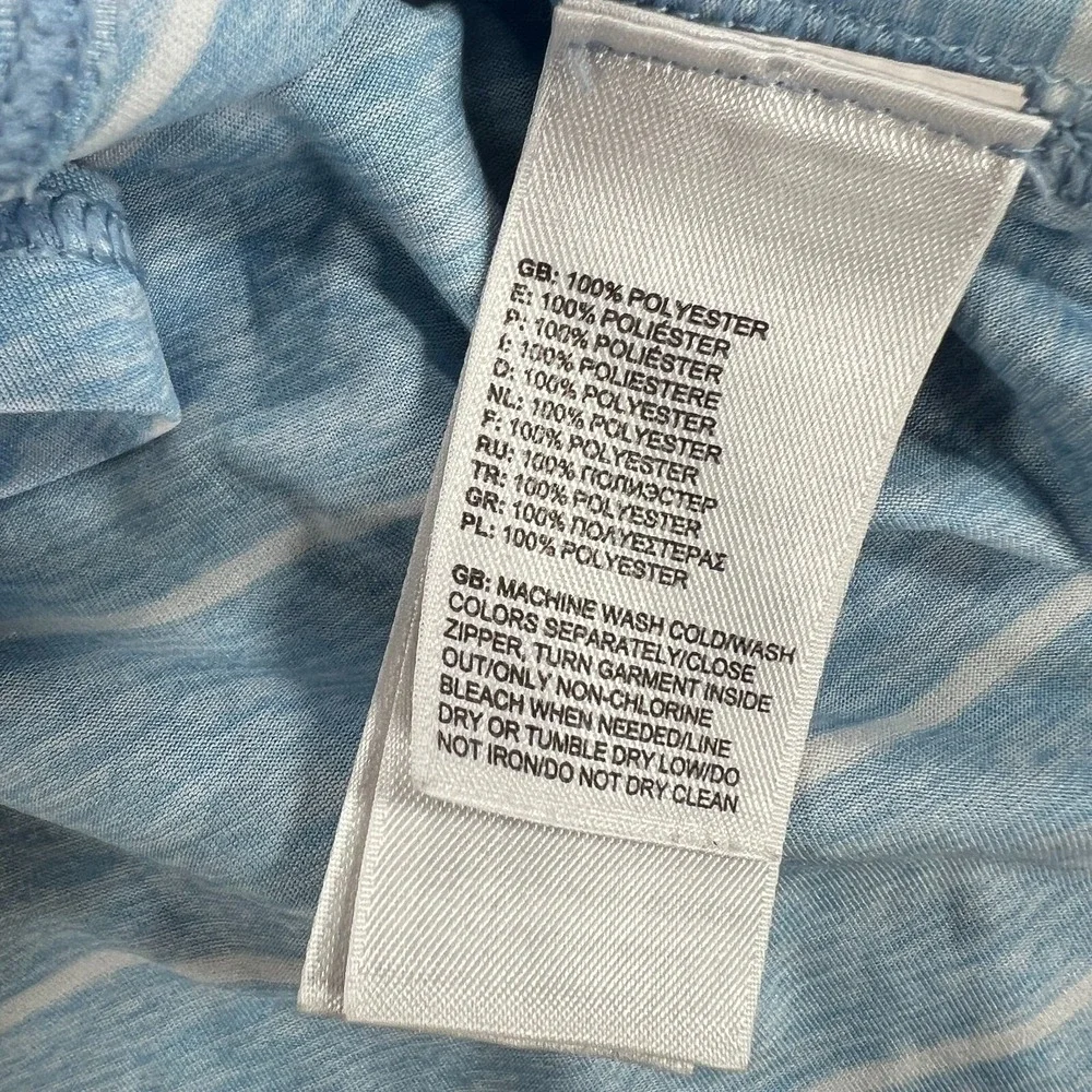 The North Face Shirt Womens Small Blue Striped Short Sleeve Outdoor Casual - Picture 8 of 10